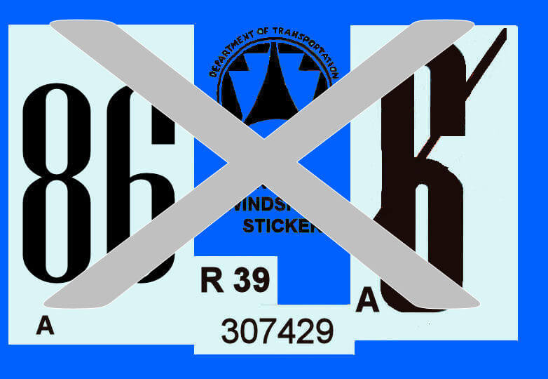 (image for) 1986 Pennsylvania Inspection sticker